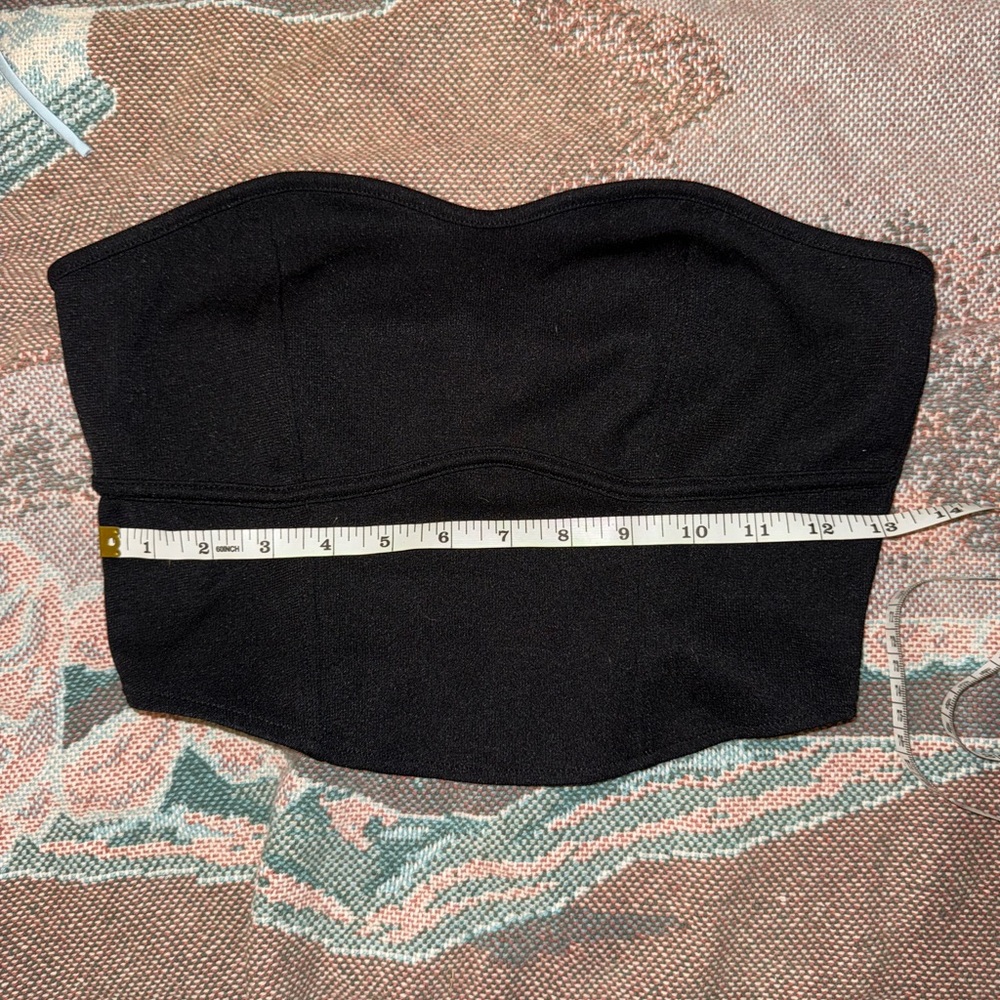 H&M Charcoal Strapless Top